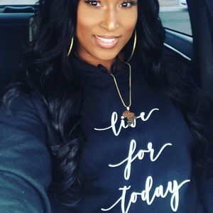 Unisex Live For Today Hoodie. Lifestyle Wear